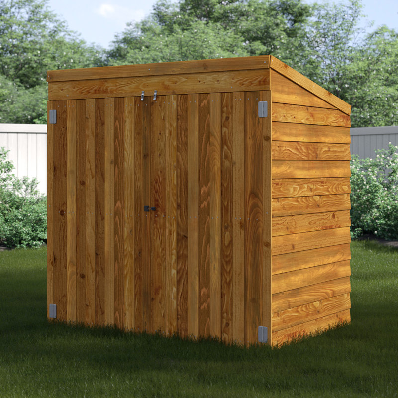 wfx utility 5 ft. w x 3 ft. d overlap pent wooden garden